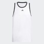 adidas Legends Basketball 3 Stripes Tank Top White IC2460 01 laydown
