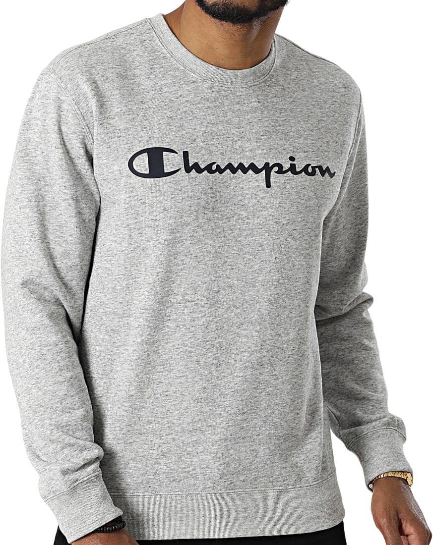 Champion Crewneck Sweatshirt Grey 217143 EM021 1 Champion Crewneck Sweatshirt Grey 217143 EM021 1