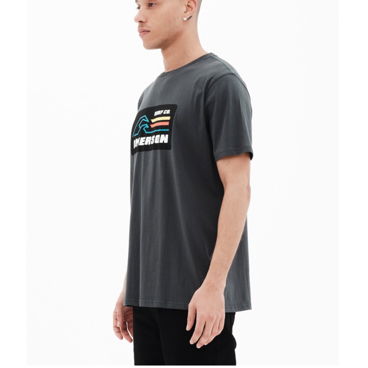 Emerson Antriko Mplouzaki Konto Maniki Mens S S T Shirt 221 EM33 02 Forest Image 2