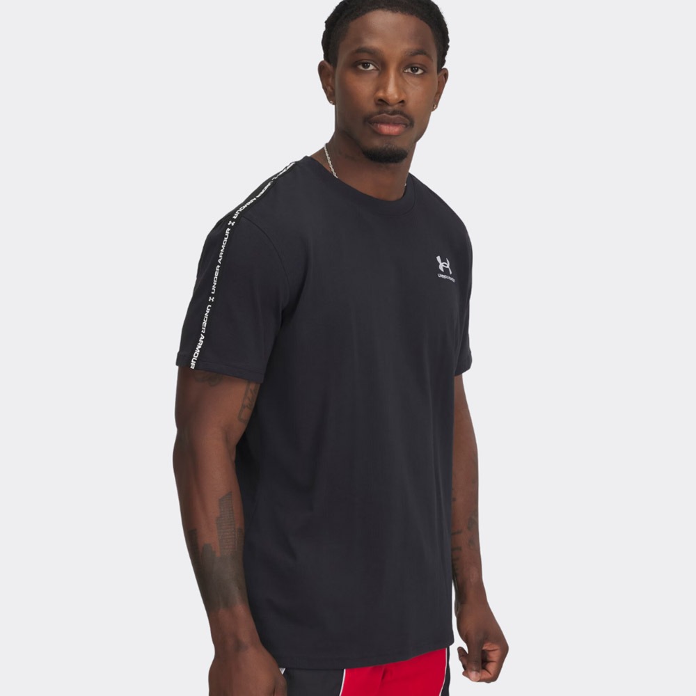 under armour mens ua icon heavyweight taping t shirt 1390300 001 under armour mens ua icon heavyweight taping t shirt 1390300 001