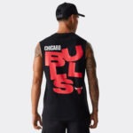 new era chicago bulls nba graphic black sleeveless t shirt 60667733 1