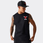 new era chicago bulls nba graphic black sleeveless t shirt 60667733
