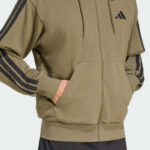 adidas sportswear essentials 3 stripes french terry full zip hoodie 4