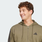 adidas sportswear essentials 3 stripes french terry full zip hoodie 5