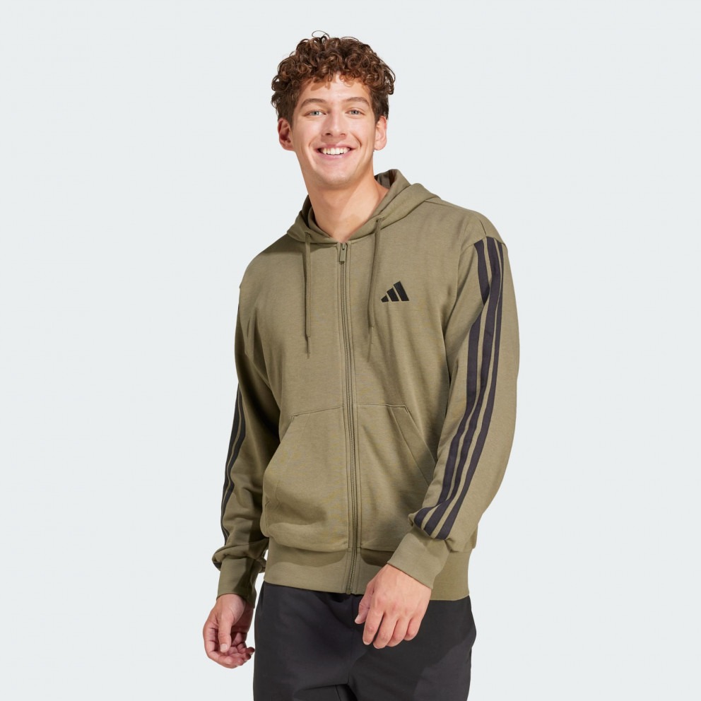 adidas sportswear essentials 3 stripes french terry full zip hoodie adidas sportswear essentials 3 stripes french terry full zip hoodie