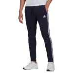 adidas performance essentials fleece tapered cuff 3 stripes joggers gk8823 mple 141380 940x940