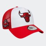 new era nba side patch chicago bulls red 9forty a frame trucker cap 60667461 1