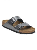 20250915000315 birkenstock arizona gynaikeia sandalia metallic black narrow fit 1029224