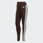 Optime Essentials 3 Stripes 7 8 Leggings Brown KC2947 01 laydown