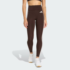 Optime Essentials 3 Stripes 7 8 Leggings Brown KC2947 21 model