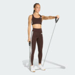 Optime Essentials 3 Stripes 7 8 Leggings Brown KC2947 25 model