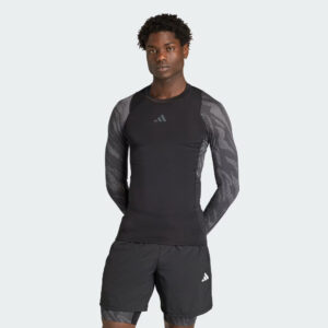Techfit AOP Longsleeve T Shirt Black KA7988 21 model