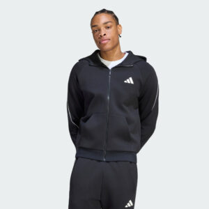 adidas sportswear m stadium small logo full zip hoodie