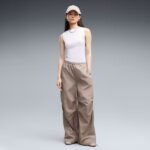 Wardrobe Essentials Parachute Woven Pants Women 11zon