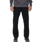 bda mens fleece open leg sweatpants 023628 01 black